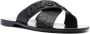 Philipp Plein logo-lettering open toe sandals Black - Thumbnail 2