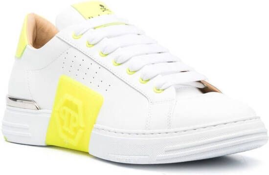 Philipp Plein logo-patch lace-up sneakers White