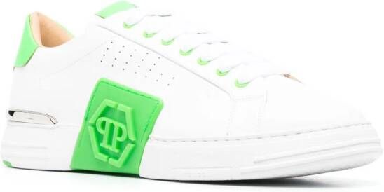 Philipp Plein logo-patch low-top sneakers White