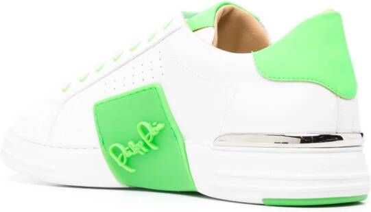 Philipp Plein logo-patch low-top sneakers White