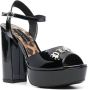 Philipp Plein 100mm star-stud sandals Black - Thumbnail 2