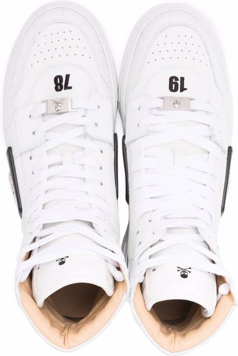 Philipp Plein logo plaque hi-top sneakers White