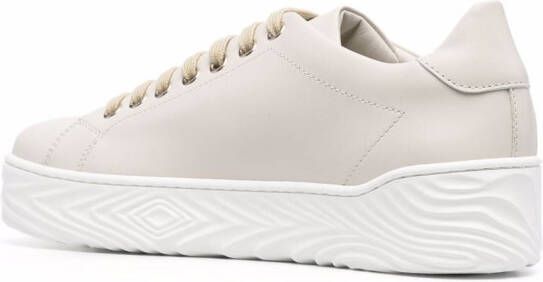 Philipp Plein logo-plaque lace-up sneakers Neutrals