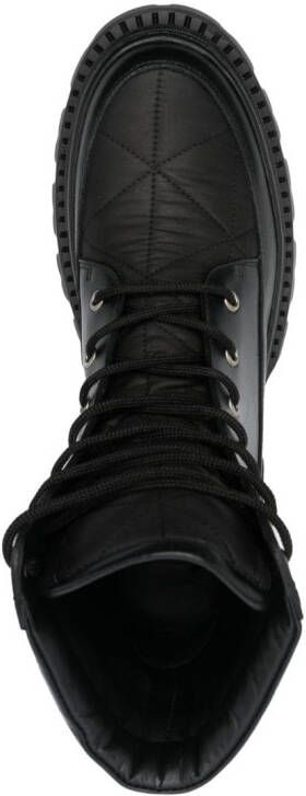 Philipp Plein logo-plaque leather ankle boots Black