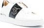 Philipp Plein logo-plaque leather low-top sneakers White - Thumbnail 2