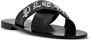 Philipp Plein logo-plaque leather sandals Black - Thumbnail 2