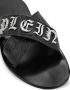 Philipp Plein logo-plaque leather sandals Black - Thumbnail 3