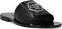 Philipp Plein logo-plaque leather sandals Black - Thumbnail 2