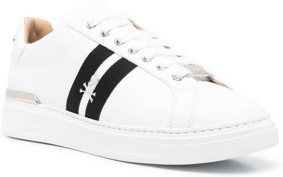 Philipp Plein logo-plaque low-top sneakers White