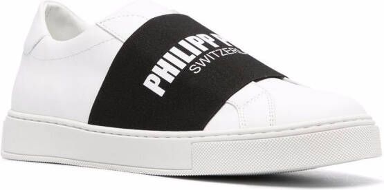 Philipp Plein logo-print slip-on sneakers White