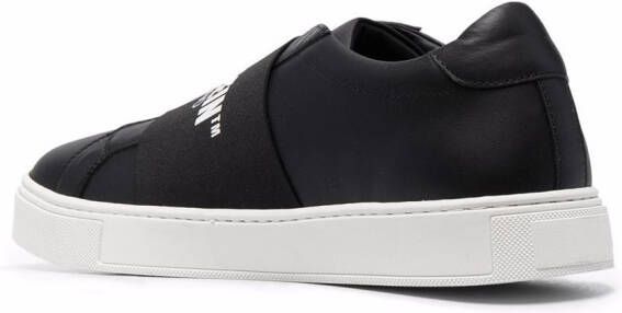 Philipp Plein logo strap slip-on sneakers Black