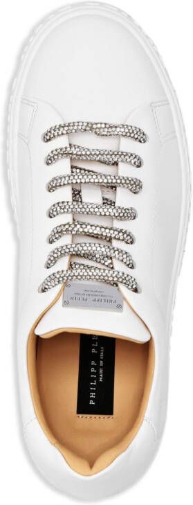 Philipp Plein low-top lace-up leather sneakers White