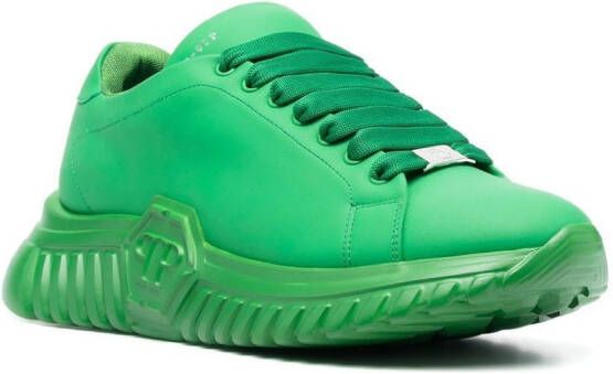 Philipp Plein low-top lace-up sneakers Green