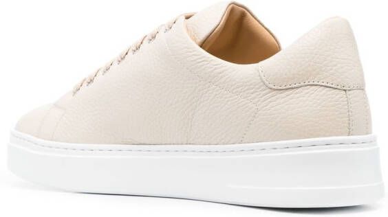 Philipp Plein low-top leather sneakers Neutrals