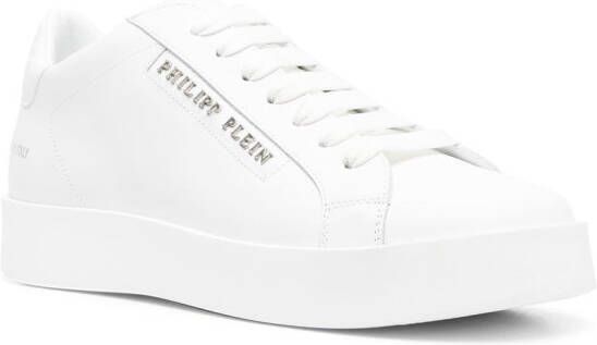 Philipp Plein low-top leather sneakers White