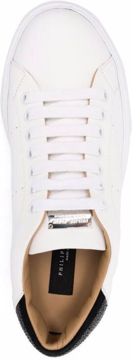 Philipp Plein low-top skull sneakers White
