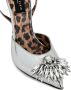 Philipp Plein Mirror 100mm crystal-embellished pumps Silver - Thumbnail 4