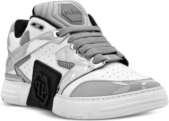 Philipp Plein Mix logo-patch sneakers White