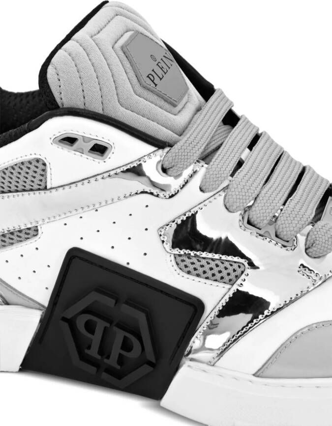 Philipp Plein Mix logo-patch sneakers White