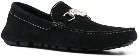 Philipp Plein Moccasin suede loafers Black