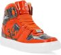 Philipp Plein Paisley high-top sneakers Orange - Thumbnail 2