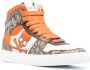 Philipp Plein paisley-print high-top leather sneakers Brown - Thumbnail 2