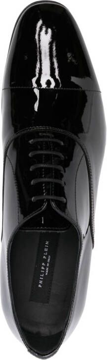 Philipp Plein patent-leather Oxford shoes Black