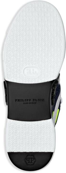 Philipp Plein Phantom Kick$ crystal-embellished sneakers Blue