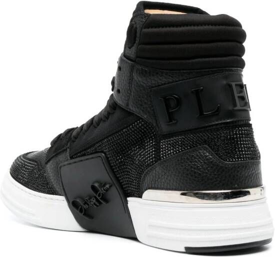 Philipp Plein Phantom Skull & Bones hi-top sneakers Black