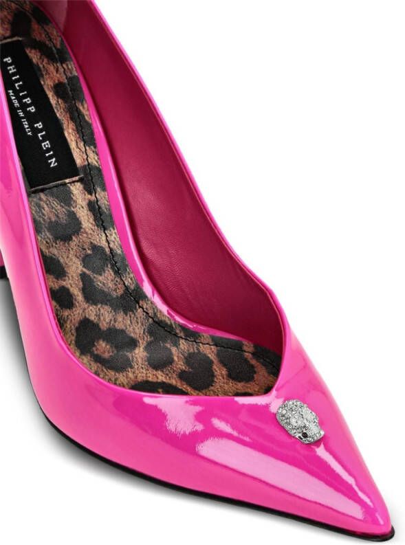 Philipp Plein pointed-toe leather pumps Pink