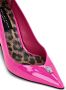 Philipp Plein pointed-toe leather pumps Pink - Thumbnail 4