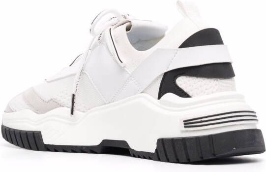 Philipp Plein Predator panelled low-top sneakers White