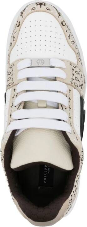 Philipp Plein Royal Street paisley-print low-top sneakers White