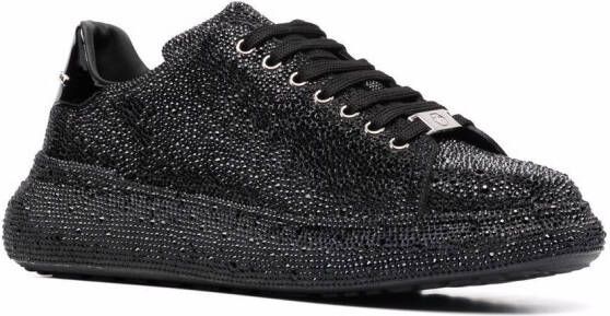 Philipp Plein Runner crystal-embellished sneakers Black