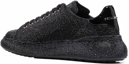 Philipp Plein Runner crystal-embellished sneakers Black