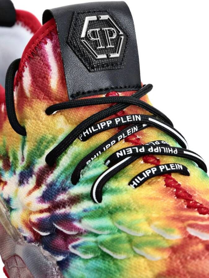 Philipp Plein Runner Hyper $hock tie-dye sneakers Red