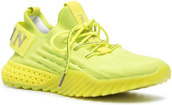 Philipp Plein Runner Iconic lace-up sneakers Yellow