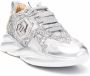 Philipp Plein Runner Iconic Plein glittered sneakers Silver - Thumbnail 2