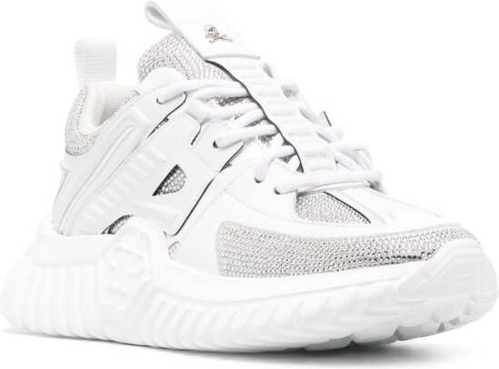Philipp Plein Runner rhinestone-embellished sneakers White