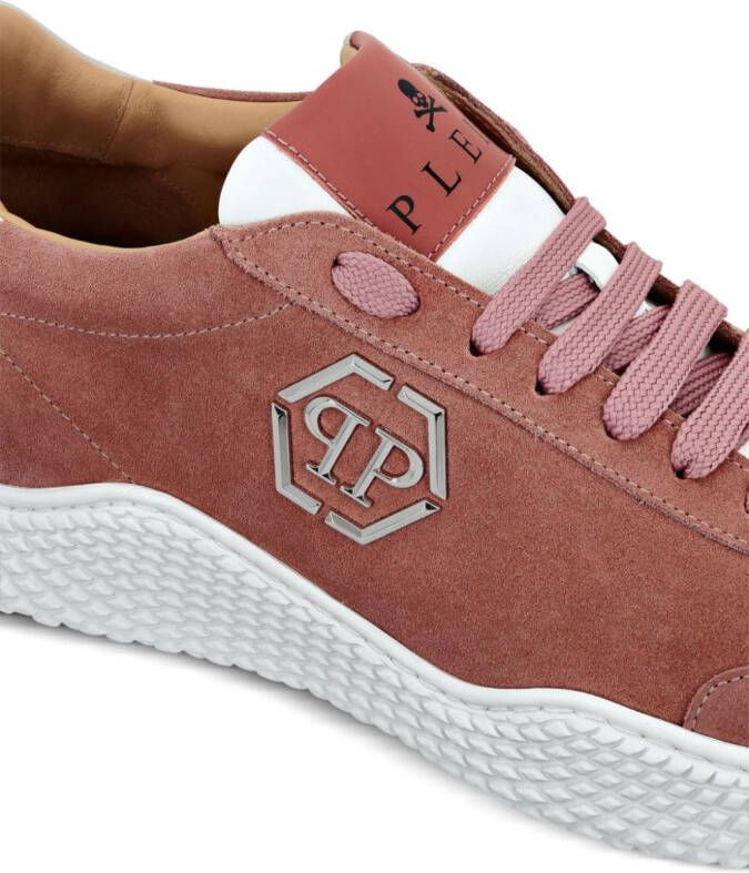 Philipp Plein Runner suede sneakers Pink