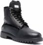 Philipp Plein shearling-lined lace-up boots Black - Thumbnail 2