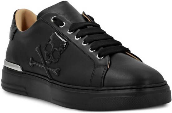 Philipp Plein Skull&Bones low-top sneakers Black