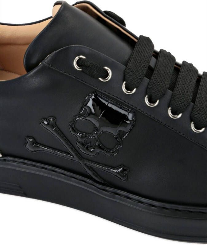 Philipp Plein Skull&Bones low-top sneakers Black