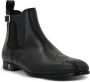 Philipp Plein skull-appliqué leather boots Black - Thumbnail 2