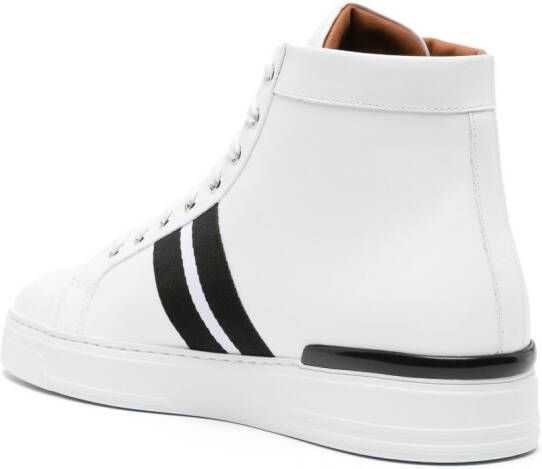 Philipp Plein skull-charm leather sneakers White