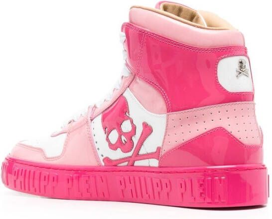 Philipp Plein Skull high-top sneakers Pink