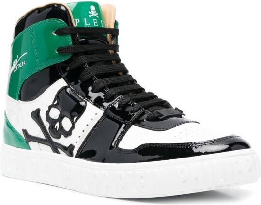 Philipp Plein Skull lace-up sneakers Green