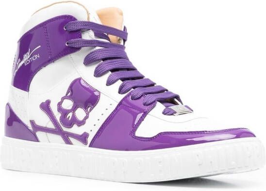 Philipp Plein Skull lace-up sneakers Purple