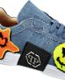 Philipp Plein Smile Graffiti denim low-top sneakers Blue - Thumbnail 3