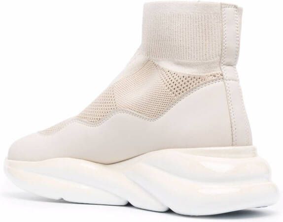 Philipp Plein sock-style chunky sneakers Neutrals